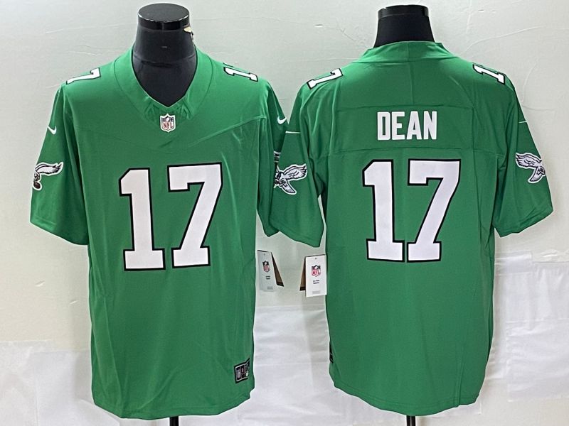 Men Philadelphia Eagles #17 Dean Green 2023 Nike Vapor Limited NFL Jersey style 1->women nfl jersey->Women Jersey